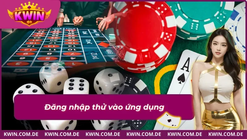 Đăng nhập và kiểm tra ứng dụng KWIN